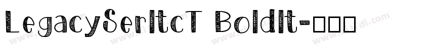LegacySerltcT Boldlt字体转换